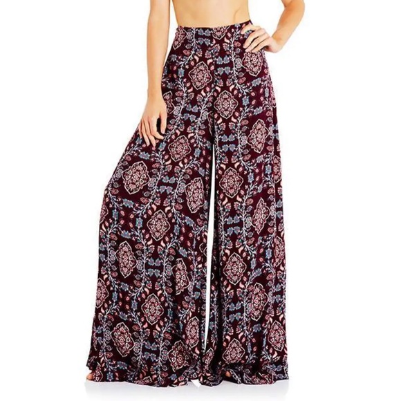 TIGERLILY Arbanasi Berry Purple High Waisted Wide Leg Pants RRP$199 - Picture 5 of 16